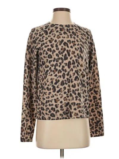 Pre-owned Caslon Wool Pullover Sweater In Brown