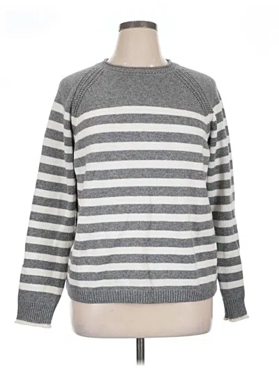 Pre-owned Caslon Wool Sweater In Gray