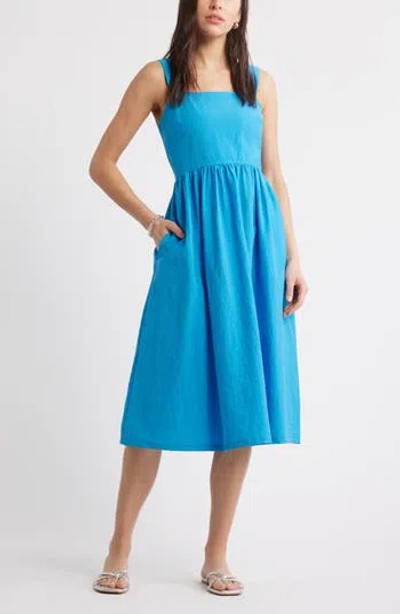 Caslon ® Woven Midi Sundress In Blue