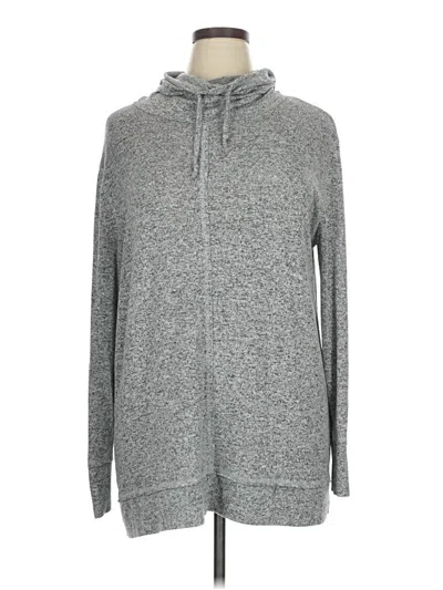 Pre-owned Caslon Zip Up Hoodie In Gray