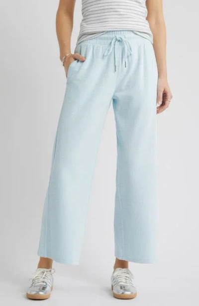 Caslonr Caslon(r) Ankle Wide Leg Travel Pants In Blue