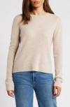 Caslonr Caslon(r) Cashmere Crewneck Sweater In Beige Oatmeal Light Heather