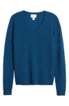 Caslonr Caslon(r) Cashmere V-neck Sweater In Blue