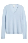Caslonr Caslon(r) Cashmere V-neck Sweater In Blue