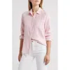 Caslonr Caslon(r) Casual Gauze Button-up Shirt In Pink- White Brianne Stripe