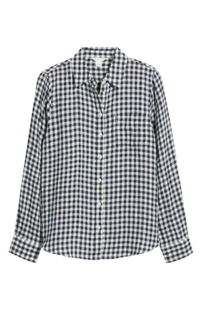 Caslonr Caslon(r) Casual Linen Button-up Shirt In Black