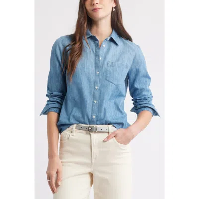Caslonr Caslon(r) Chambray Button-up Shirt