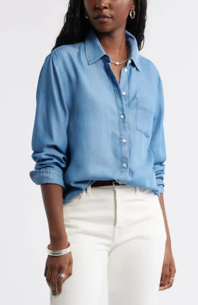 Caslonr Caslon(r) Chambray Button-up Shirt In Medium Wash