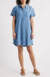 Caslonr Caslon(r) Chambray Shirtdress In Medium Wash