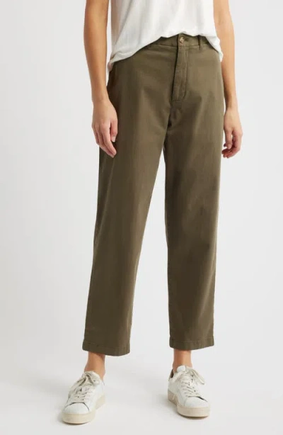 Caslonr Caslon(r) Classic Ankle Tapered Stretch Twill Chinos In Olive Sarma