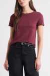 Caslonr Caslon(r) Cotton & Modal T-shirt In Burgundy