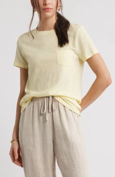 Caslonr Caslon(r) Cotton & Modal T-shirt In Yellow Pastel