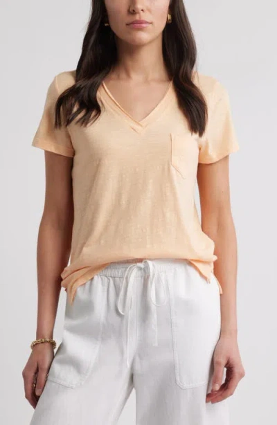 Caslonr Caslon(r) Cotton & Modal V-neck T-shirt