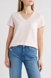 Caslonr Caslon(r) Cotton & Modal V-neck T-shirt In Pink