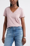 Caslonr Caslon(r) Cotton & Modal V-neck T-shirt