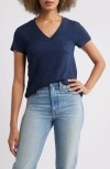 Caslonr Caslon(r) Cotton & Modal V-neck T-shirt In Navy Blazer