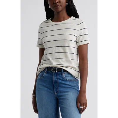 Caslonr Caslon(r) Cotton Blend Crewneck T-shirt In White