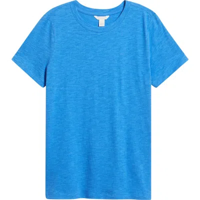 Caslonr Caslon(r) Cotton Blend Crewneck T-shirt In Blue