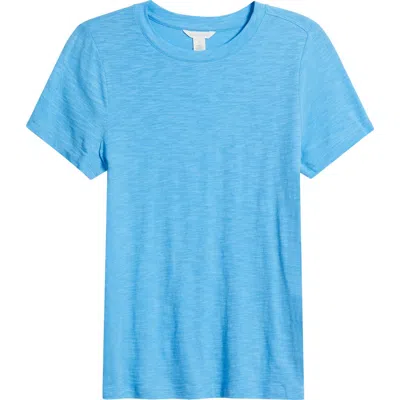 Caslonr Caslon(r) Cotton Blend Crewneck T-shirt In Blue