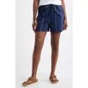 Caslonr Caslon(r) Cotton Blend Dobby Pull-on Shorts In Blue