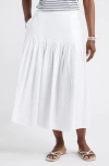 Caslonr Caslon(r) Cotton Gauze Midi Skirt
