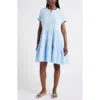 Caslonr Caslon(r) Cotton Gauze Tiered Popover Dress