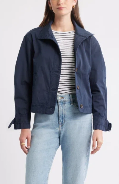 Caslonr Caslon(r) Cotton Stretch Twill Swing Jacket