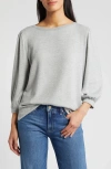 Caslonr Caslon(r) Cozy Knit Top In Grey Heather