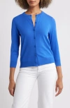 Caslonr Caslon(r) Crewneck Cardigan In Blue