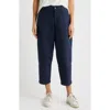 Caslonr Caslon(r) Crop Barrel Twill Pants In Navy Blazer
