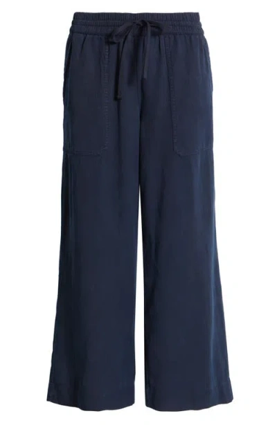 Caslonr Caslon(r) Crop Drawstring Pants In Navy Blazer