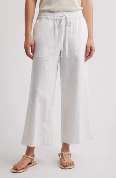 Caslonr Caslon(r) Crop Drawstring Pants In White