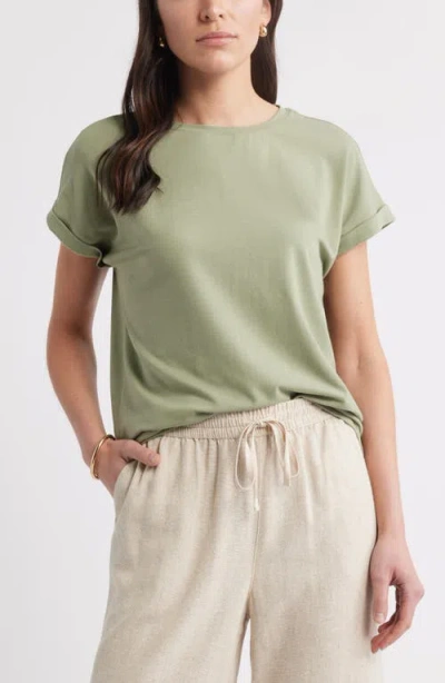 Caslonr Caslon(r) Cuff Sleeve T-shirt