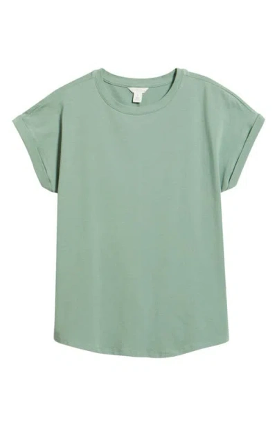 Caslonr Caslon(r) Cuff Sleeve T-shirt In Green