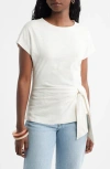 Caslonr Caslon(r) Drop Shoulder Tie Front Top In White
