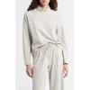 Caslonr Caslon(r) Drop Shoulder Turtleneck Sweatshirt In Neutral