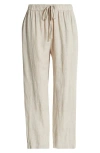 Caslonr Caslon(r) Easy Straight Leg Linen Pants In Flax
