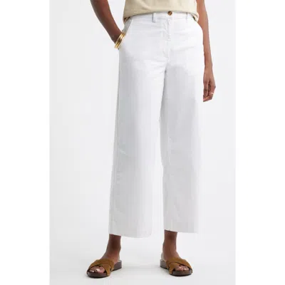 Caslonr Caslon(r) Easy Straight Leg Pants In White