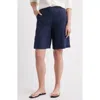 Caslonr Caslon(r) Easy Waist Linen Bermuda Shorts In Blue