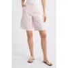 Caslonr Caslon(r) Easy Waist Linen Bermuda Shorts In Pink Balm