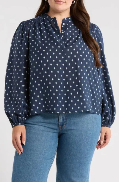 Caslonr Caslon(r) Embroidered Inset Top