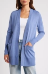 Caslonr Caslon(r) Everyday Open Front Cardigan In Blue Colony