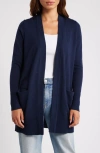 Caslonr Caslon(r) Everyday Open Front Cardigan In Navy Blazer