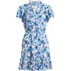 Caslonr Caslon(r) Floral Tiered Dress In Ivory- Blue Willoughby Floral
