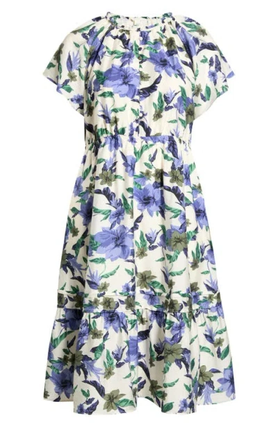 Caslonr Caslon(r) Flutter Sleeve Tiered Dress