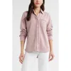 Caslonr Caslon(r) French Terry Button-up Shirt In Pink