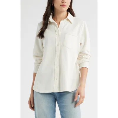 Caslonr Caslon(r) French Terry Button-up Shirt