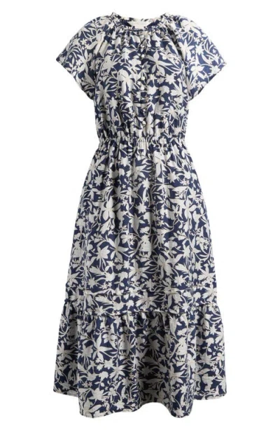 Caslonr Caslon(r) Front Button Midi Dress In Multi