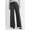 Caslonr Caslon(r) High Waist Wide Leg Ponte Pants In Gray
