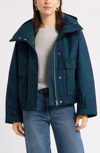 Caslonr Caslon(r) Hooded Plaid Insulated Jacket In Multi